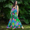Vestido Largo Selva Eléctrica