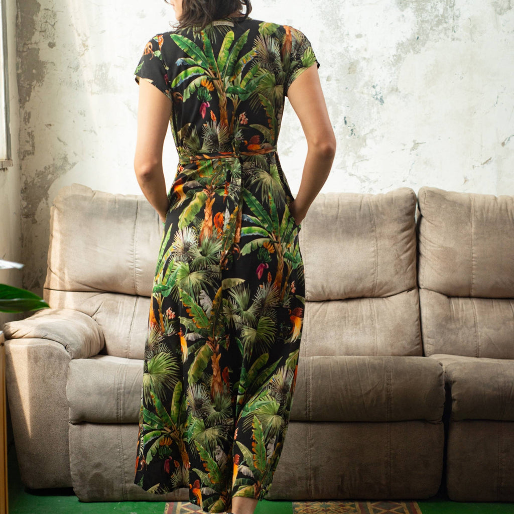 Vestido Cruzado Doble Uso · Selva Negra