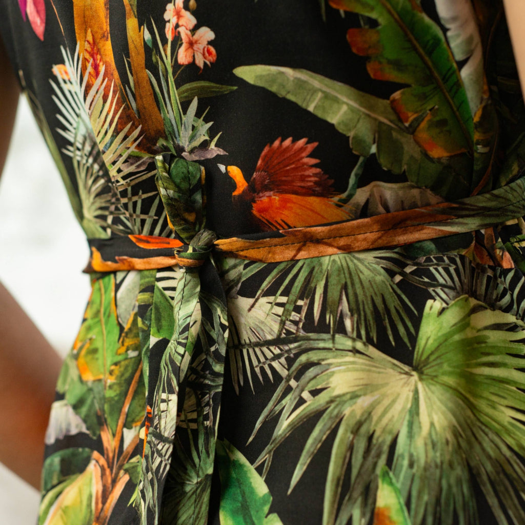 Vestido Cruzado Doble Uso · Selva Negra